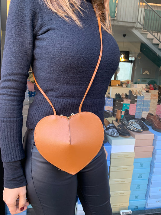 Borsa Cuore in pelle